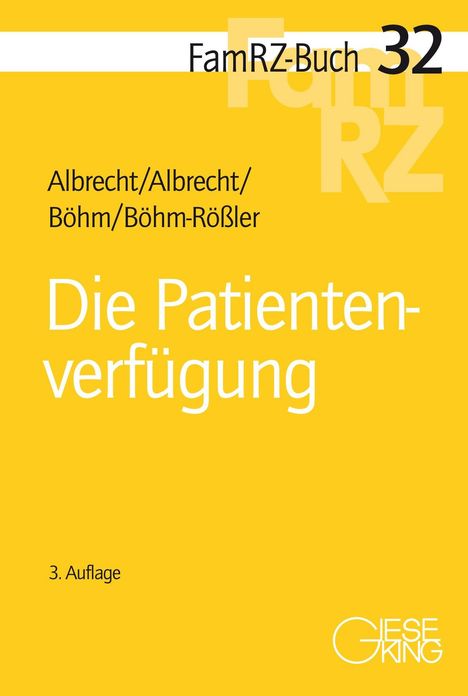 Andreas Albrecht: Die Patientenverfügung, Buch