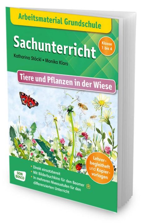 Katharina Stöckl-Bauer: Arbeitsmaterial Grundschule. Sachunterricht: Tiere und Pflanzen in der Wiese, 1 Buch und 1 Diverse