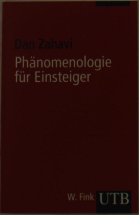 Dan Zahavi: Phänomenologie für Einsteiger, Buch