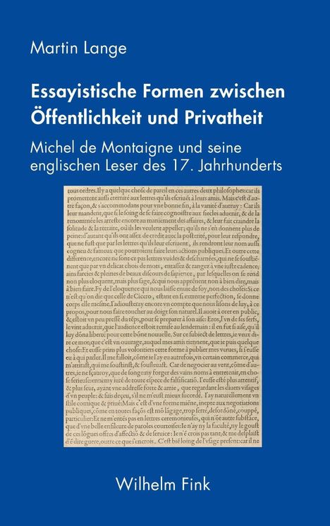 Martin Lange: Lange, M: Essayistische Formen zwischen Öffentlichkeit und P, Buch