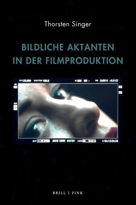 "Thorsten Singer. Bildliche Aktanten in der Filmproduktion. Bildschirmausschnitt eines Gesichts. Logo unten."