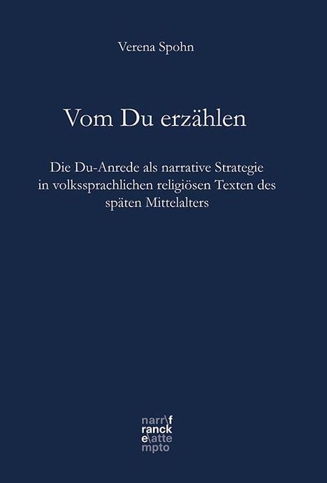 Verena Spohn: Vom Du erzählen, Buch