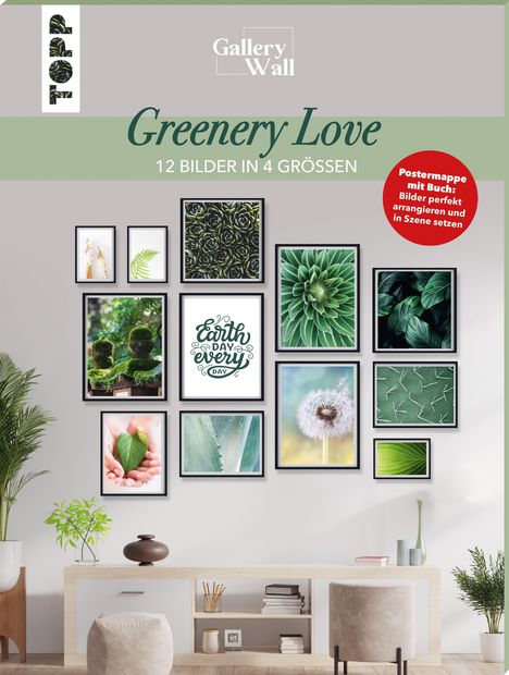 Frederike Treu: Treu, F: Gallery Wall "Greenery Love". 12 Bilder in 4 Größen, Buch