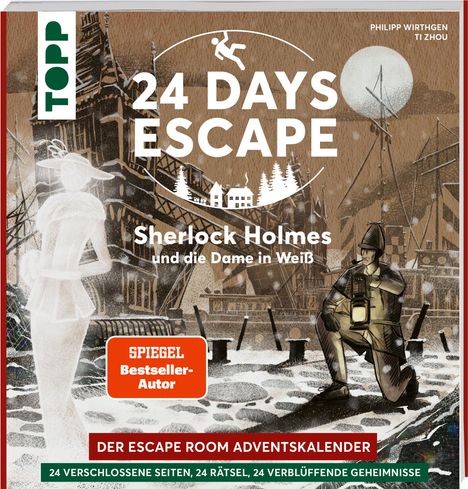 Philipp Wirthgen: 24 DAYS ESCAPE - Der Escape Room Adventskalender: Sherlock Holmes und die Dame in Weiß, Buch