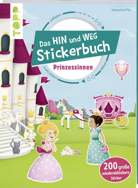 Natascha Pitz: Das Hin-und-weg-Stickerbuch Prinzessinnen, Buch