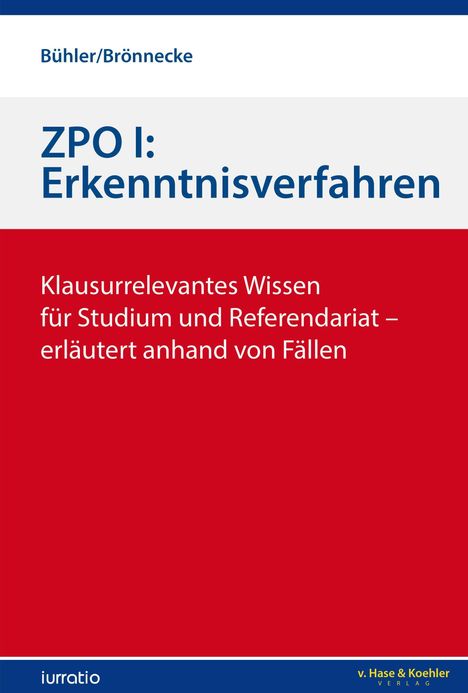 Jonas Bühler: Bühler, J: ZPO I: Erkenntnisverfahren, Buch