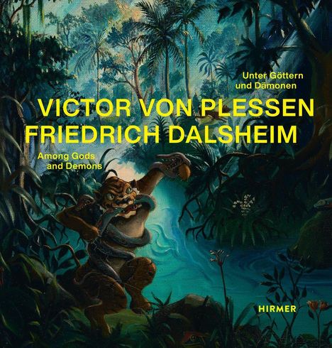 Text: Victor von Plessen, Friedrich Dalsheim, Unter Göttern und Dämonen, Among Gods and Demons. Eine Dschungelszene mit Tiger.