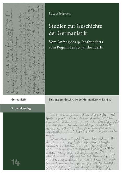 Uwe Meves: Studien zur Geschichte der Germanistik, Buch