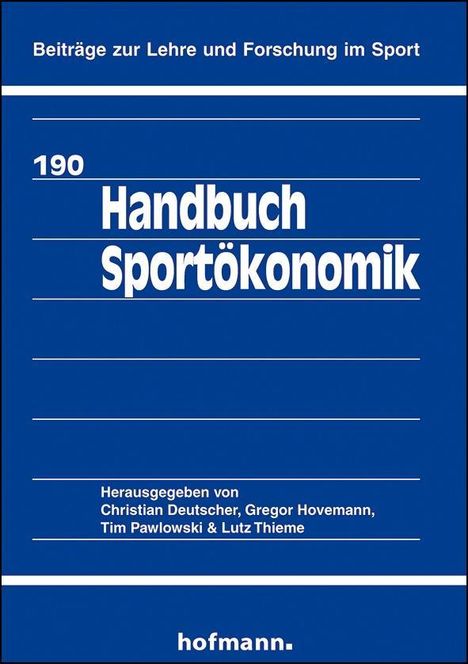 Handbuch Sportökonomik, Buch