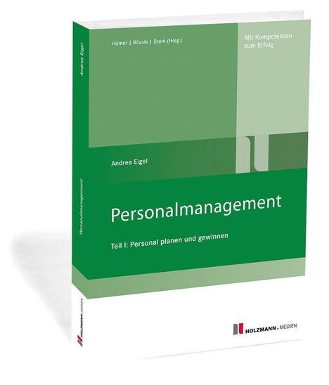 "Personalmanagement" von Andrea Eigel. Grün-weißer Buchumschlag mit Verlagslogo unten rechts.