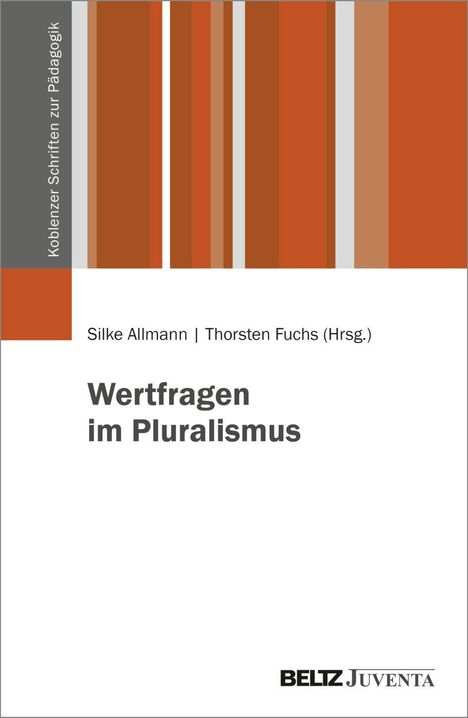 "Koblenzer Schriften zur Pädagogik" links, "Silke Allmann | Thorsten Fuchs (Hrsg.)" oben, "Wertfragen im Pluralismus" mittig.