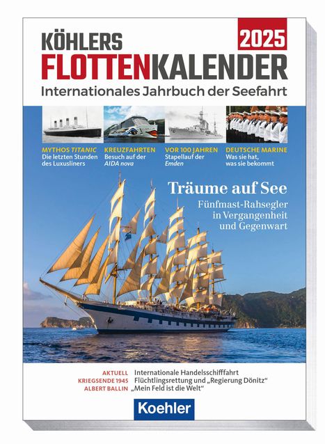 Köhlers FlottenKalender 2025, Buch