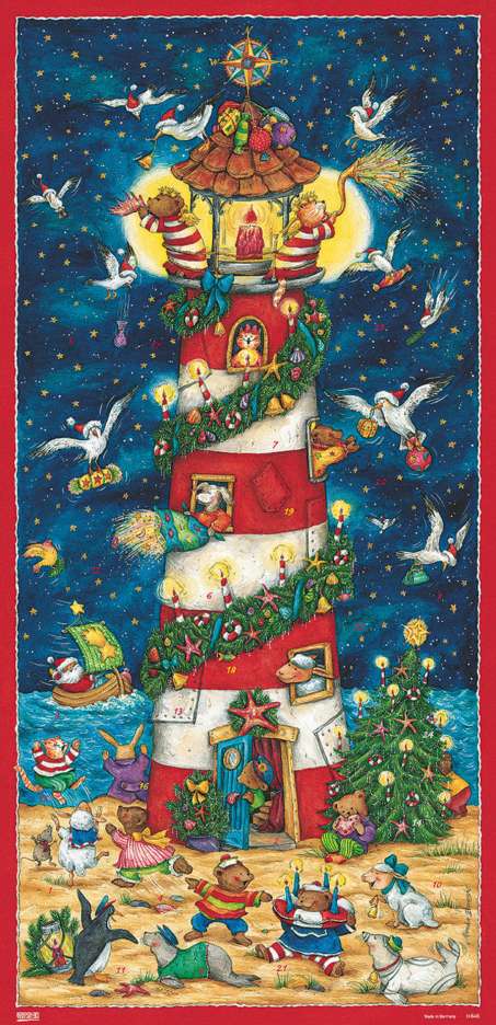 Monika Broeske-Haas: Weihnacht am Leuchtturm Adventskalender, Kalender