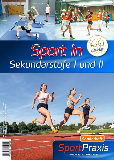 „Sport in Sekundarstufe I und II“, „Sonderheft SportPraxis“, zeigt Sportler in verschiedenen Disziplinen.