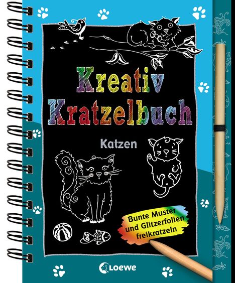 Kreativ-Kratzelbuch: Katzen, Buch