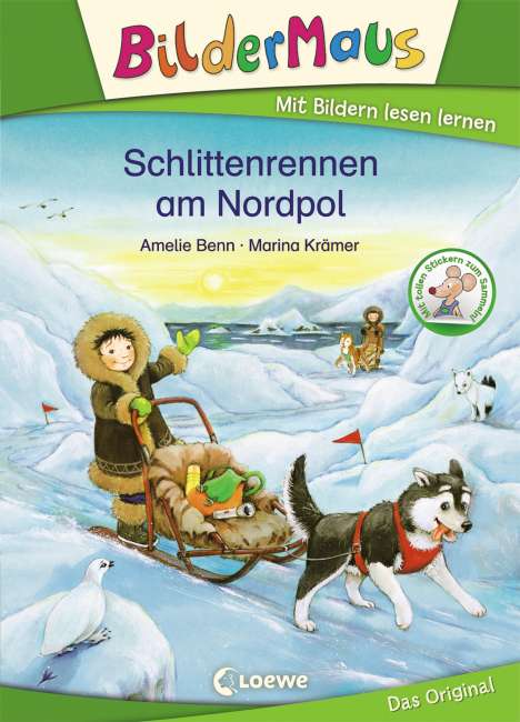 Amelie Benn: Bildermaus - Schlittenrennen am Nordpol, Buch
