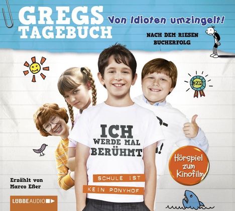 Jeff Kinney: Gregs Film-Tagebuch 1 - Von Idioten umzingelt!, CD