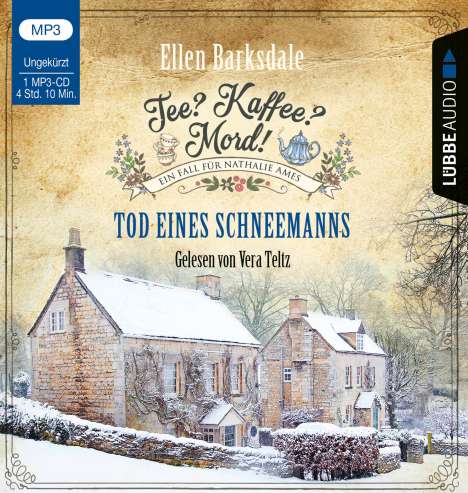 Ellen Barksdale: Tee? Kaffee? Mord! - Tod eines Schneemanns, MP3-CD