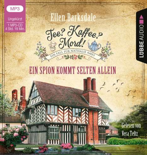 Ellen Barksdale: Tee? Kaffee? Mord! - Ein Spion kommt selten allein, MP3-CD