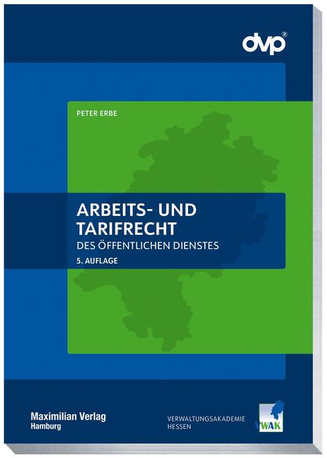 „Arbeits- und Tarifrecht des öffentlichen Dienstes, 5. Auflage“ auf blau-grünem Buchcover.