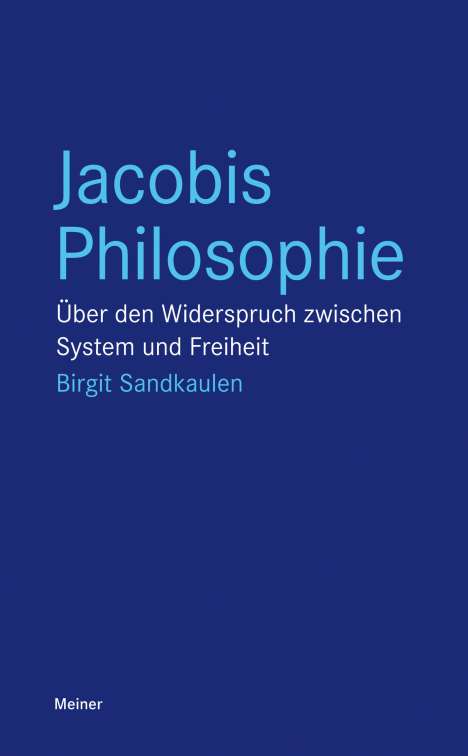 Birgit Sandkaulen: Jacobis Philosophie, Buch
