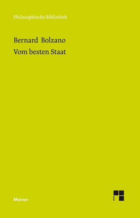 Bernard Bolzano: Vom besten Staat, Buch