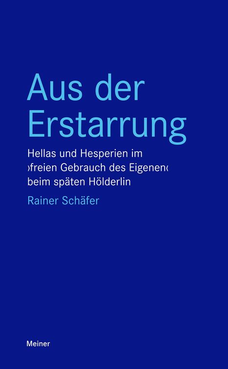 Rainer Schäfer: Aus der Erstarrung, Buch