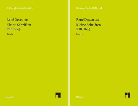 René Descartes: Kleine Schriften 1618-1649, 2 Bücher