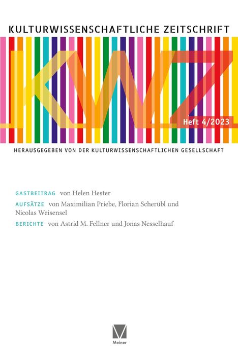 Kulturwissenschaftliche Zeitschrift 4/2023, Buch