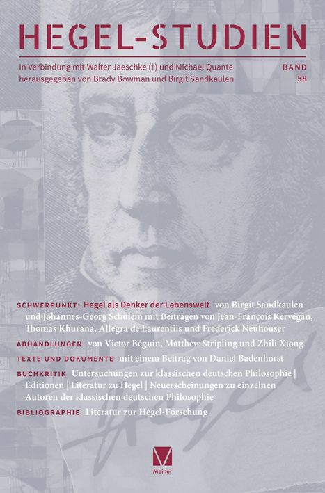 Hegel-Studien, Bd. 58, Buch