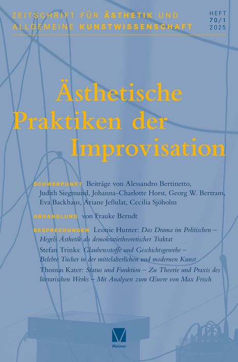 Ästhetische Praktiken der Improvisation, Buch