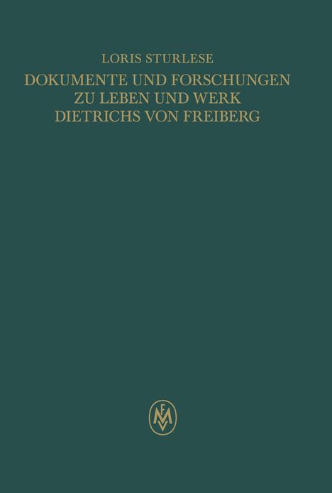 Titel und Autor in goldener Schrift auf grünem Hintergrund. Unten zentriertes ovales FM-Logo.