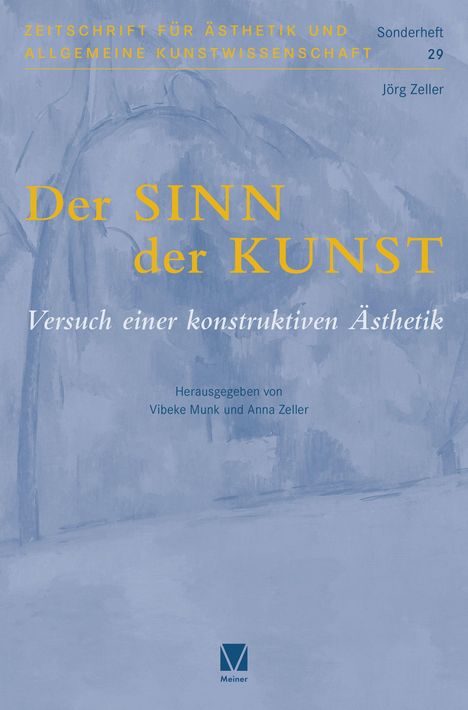 Der SINN der KUNST. Blaue Landschaftsskizze, herausgegeben von Vibeke Munk und Anna Zeller.