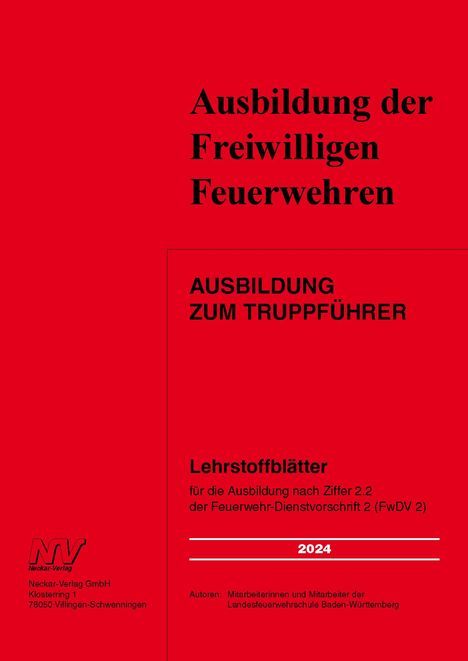 Ausbildung zum Truppführer, Buch