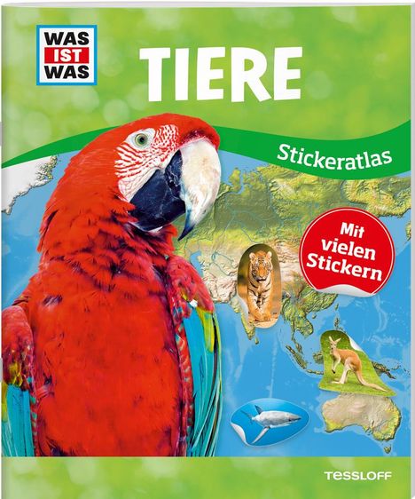 WAS IST WAS Sticker-Atlas Tiere, Buch