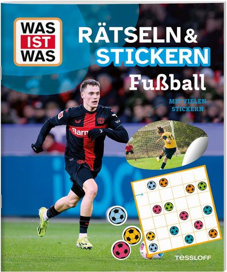 WAS IST WAS Rätseln und Stickern: Fußball, Buch