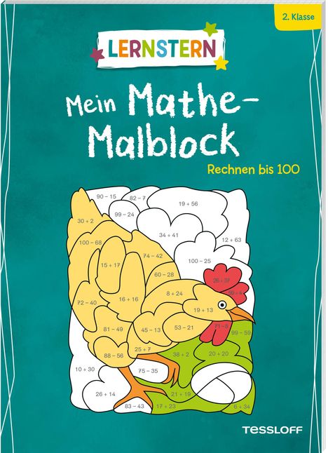 Sabine Schwertführer: LERNSTERN. Mein Mathe-Malblock. Rechnen bis 100, Buch