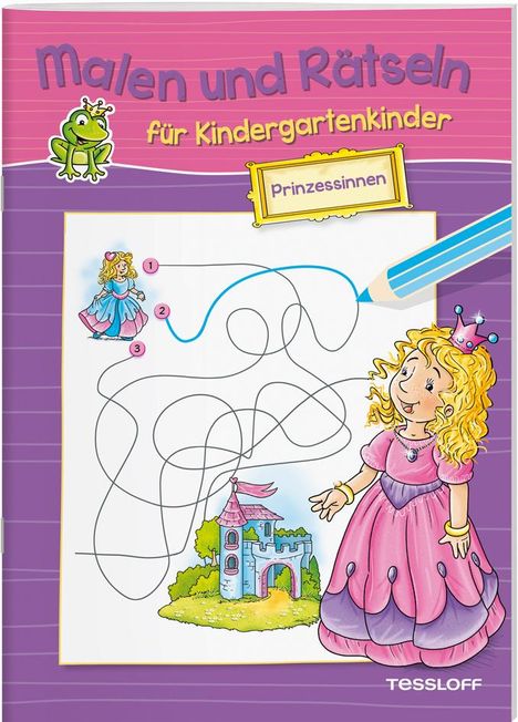 Malen und Rätseln für Kindergartenkinder. Prinzessinnen, Buch