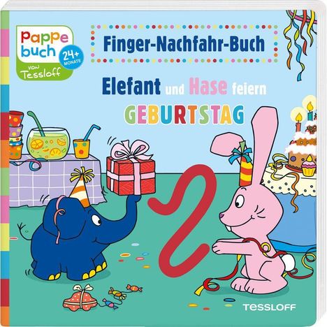 Katja Baier: Baier, K: Finger-Nachfahr-Buch. Elefant und Hase feiern Gebu, Buch