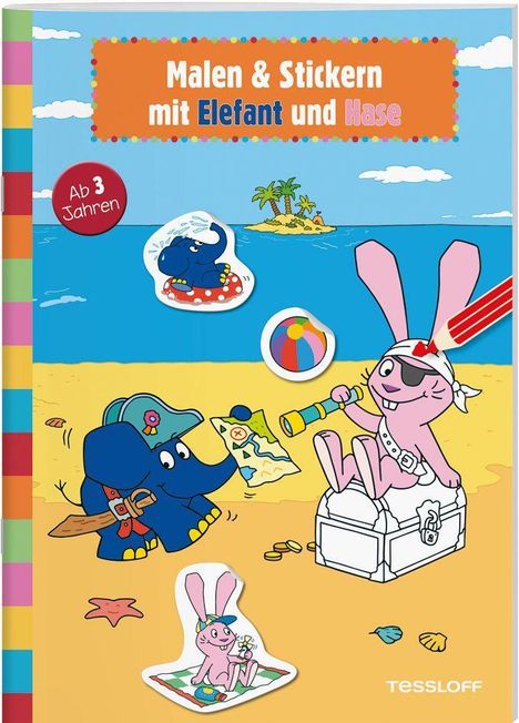 Katja Baier: Baier, K: Malen &amp; Stickern mit Elefant und Hase, Buch