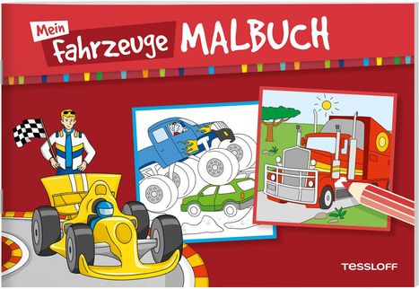 Mein Fahrzeuge-Malbuch, Buch