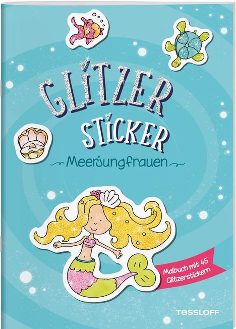 Glitzer-Sticker Malbuch. Meerjungfrauen, Buch