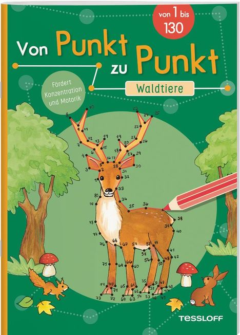 Von Punkt zu Punkt. Waldtiere, Buch