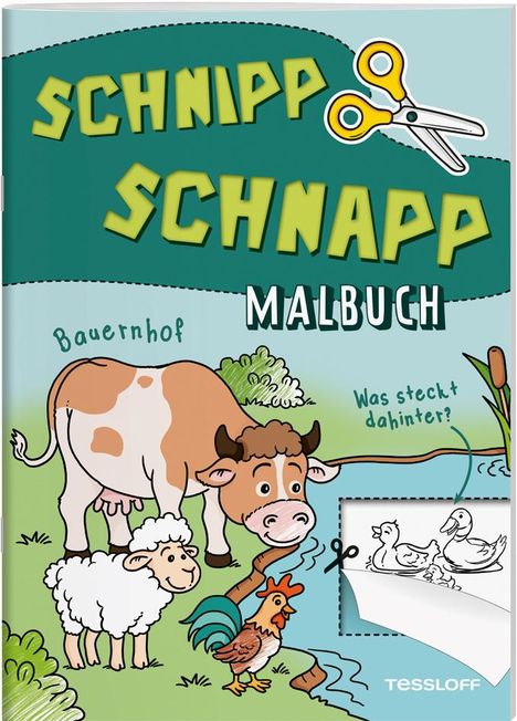 Schnipp Schnapp Malbuch. Bauernhof. Was steckt dahinter?, Buch