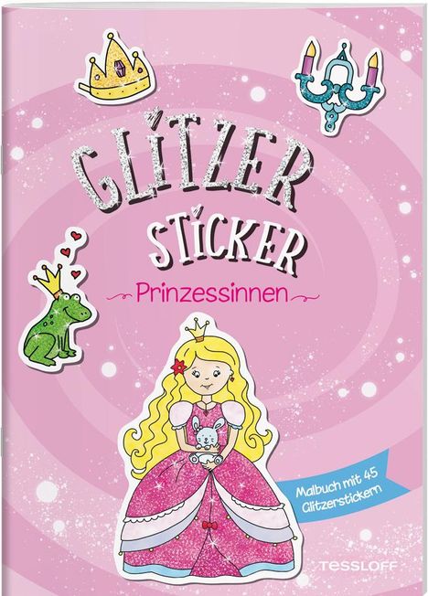 Glitzer Sticker Malbuch. Prinzessinnen, Buch