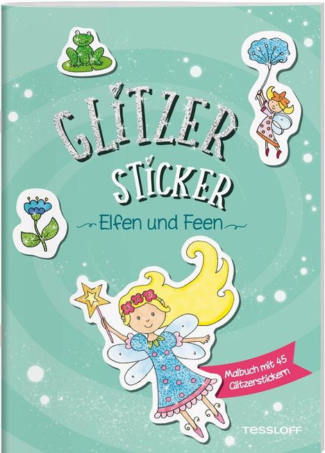 Glitzer Sticker Malbuch. Elfen und Feen, Buch