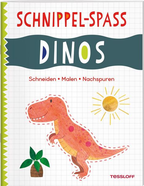 Amanda Lott: Schnippel-Spaß. Dinos. Schneiden - Malen - Nachspuren, Buch