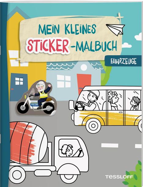 Mein kleines Sticker-Malbuch. Fahrzeuge, Buch