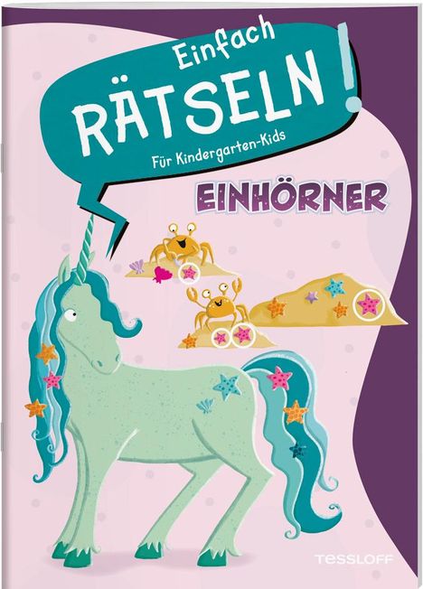 Einfach rätseln! Für Kindergarten-Kids. Einhörner, Buch