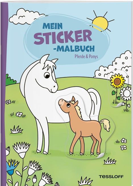 Mein Sticker-Malbuch. Pferde &amp; Ponys, Buch